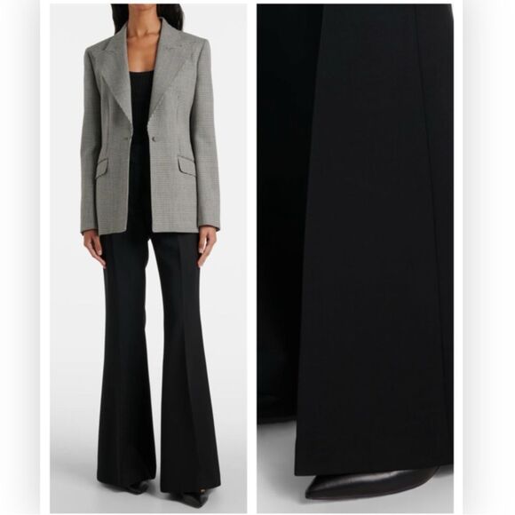 Gabriela Hearst Rhein wool flared pants 42/6 NWT $1310 - Picture 1 of 8